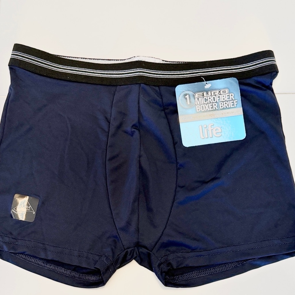 Eurolife Jockey Comfort Navy Blue Trunk Underwear LG 36-38 Waist NWT